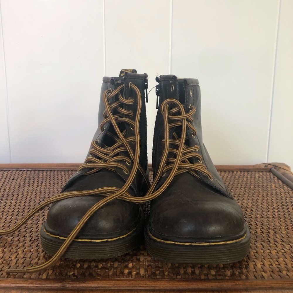 Brown Dr. Martens Boots, Youth size 3